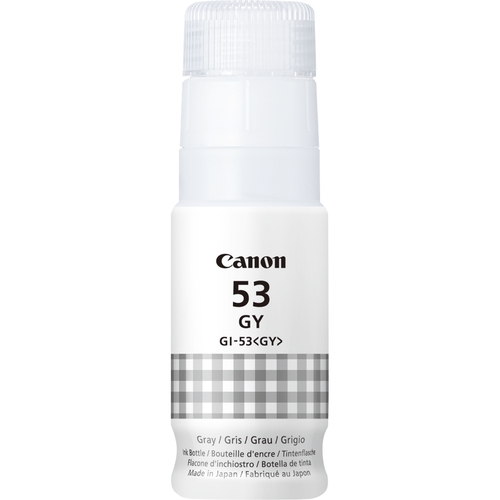 canon botella de tinta gi53gy gris pixma g550 g650