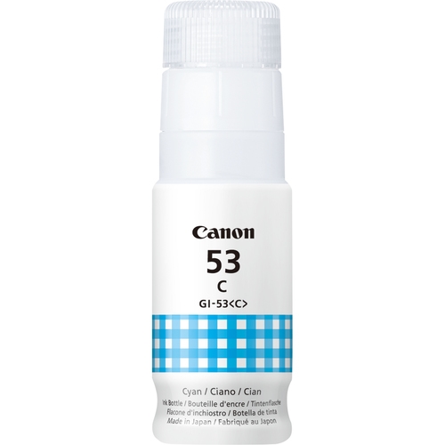 canon botella de tinta gi53c cian pixma g550 g650