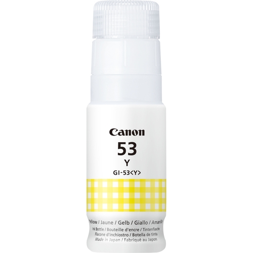 canon botella de tinta gi53y amarillo pixma g550 g650