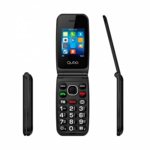qubo telefono senior libre qubo neo2nw bk 2.4" negro sos