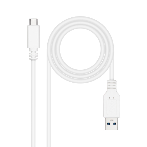 cable usb 3.1 gen2 10gbps 3a usb c/m a/m blanco 2m