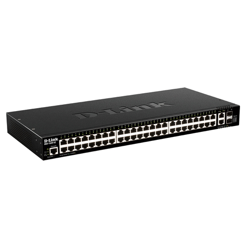 switch gestionable d link l3 stakable dgs 1520 52/e 48p giga + 2p 10g + 2p sfp
