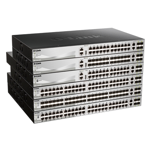 switch gestionable l3 d link stackable dgs 3130 30ps/e 24p poe (370w) giga + 2p 10g + 4p 10g sfp+