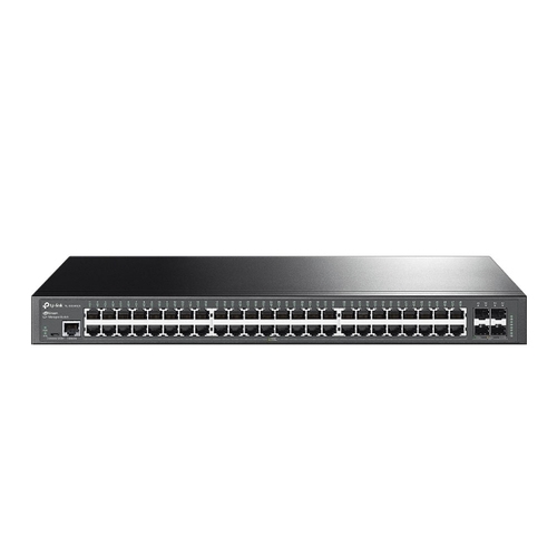 switch gestionable l2 tp link tl sg3452x 48p giga l2+ mas 4 ranuras 10g sfp+ puerto de consola rj45/micro usb rack 1u 19
