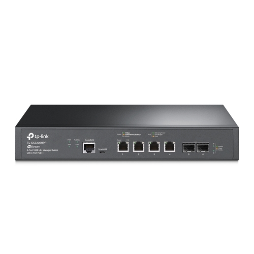 switch gestionable l2+ tp link tl sx3206hpp 4p 10ge poe++ 200w 2p sfp+ 10gbps