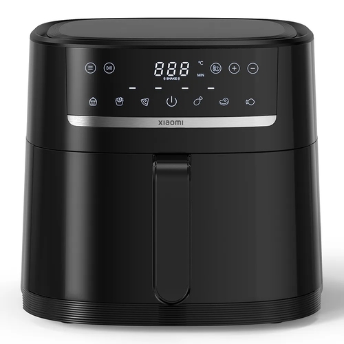 xiaomi air fryer 6l freidora sin aceite 6l 1500w ajuste de temperatura panel de control inteligente recubrimiento antiadherente color negro