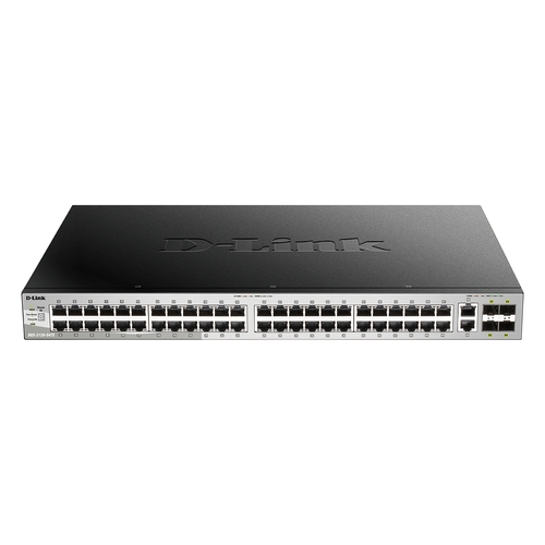 switch gestionable l3 d link stackable dgs 3130 54ts/e 48p giga + 2p 10g + 4p 10g sfp+