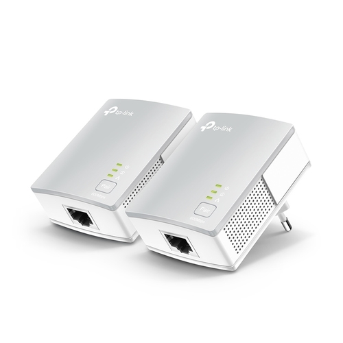 homeplug tp link powerline 500mb pa4010kit 1p ethernet kit de 2 unidades soporta multiples iptv streams