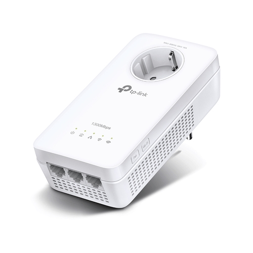 homeplug wifi tp link tl wpa8631p con passthrough 3p giga wifi ac1300 dualband 300 mbps at 2.4 ghz + 867 mbps at 5 ghz, 1300 mbps powerline