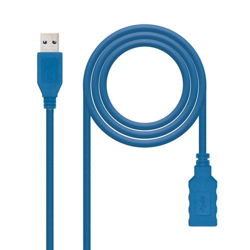 cable usb 3.0, tipo a/m a/h, azul 2.0 m