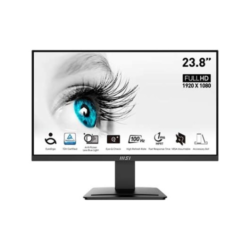 msi monitor pro mp2412. 23.8" (60cm) plano va 1920x1080 (fhd) 100hz negro