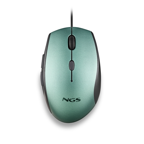 ratón ergonómico ngs moth ice hasta 1600 dpi verde hielo