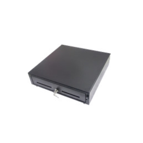 cajón portamonedas manual m41 hq b negro 41x41 cm, 5 billeteros, 8 monederos, 2 ranuras frontales. apertura botón.