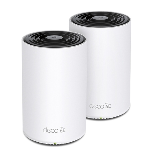 punto de acceso wifi 6e mesh tribanda tp link deco x75 pack 2u axe5400 2.4 / 5 / 6ghz 5400mbps 4 antenas 3p giga