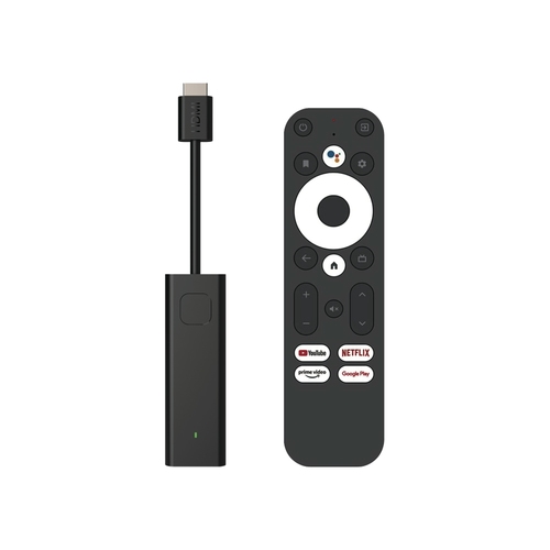 leotec dongle gc216 receptor android tv box 4k wifi quad core 2gb 16gb certificacion de google y netflix bluetooth, hdmi mando a distancia