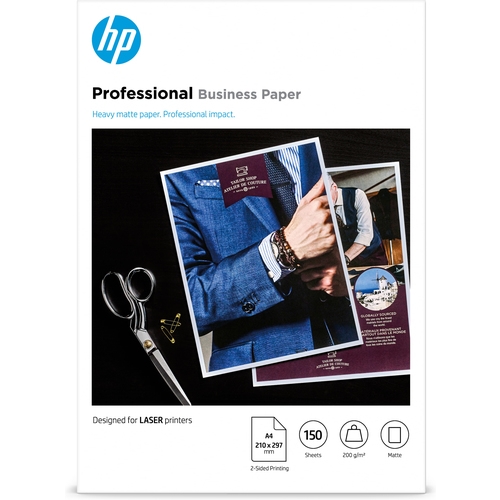 hp papel profesional mate a4 200g 150hojas