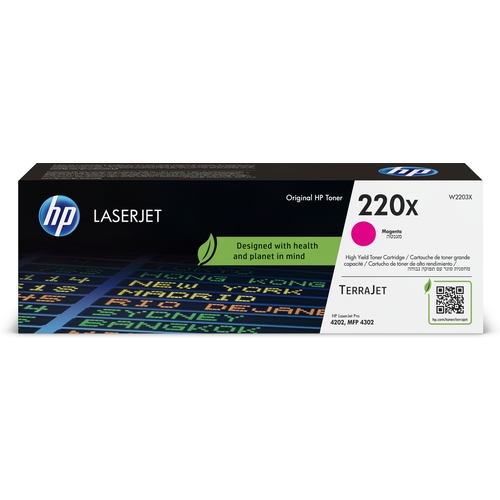 toner hp #220x magenta color ljet pro 4202 4302 terrajet 5.500p.