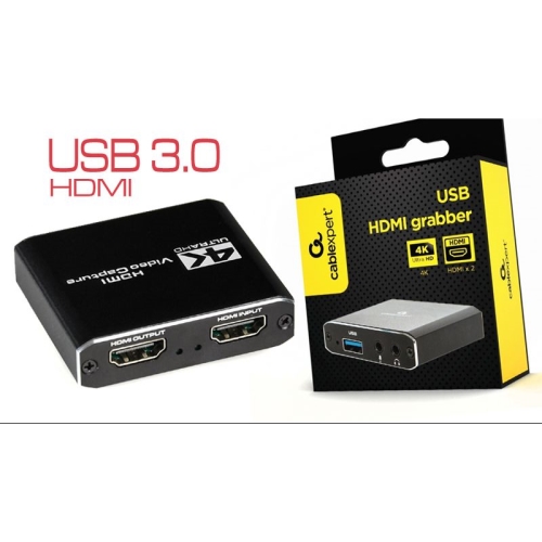 capturador gráfico por usb, hdmi in out 4k a 60hz hdcp 1.4