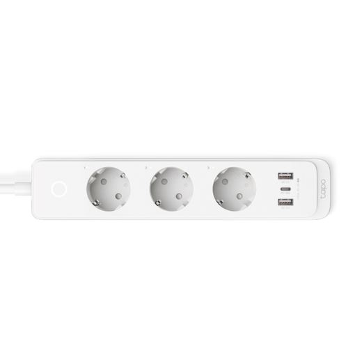 tp link tapo p300 regleta inteligente wifi 3 enchufes y 2 puertos usb 3.0 carga rapida de 18w control por voz cable de 1.50m