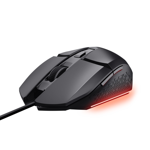 mouse trust gaming rgb gxt 109 felox iluminacion led 6 botones negro 25036