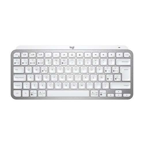 teclado logitech mx keys gris palido wireless inalambrico qwerty espa?ol