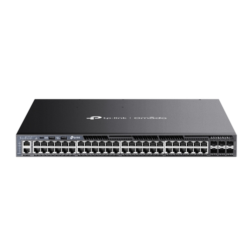 switch gestionable l3 tp link sg6654xhp 48p gigabit con 6 slots sfp+ 10g puerto de consola rj45/usb c rack 1u 19