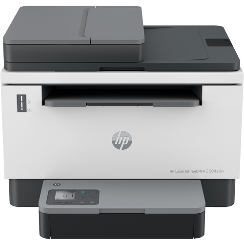multifunción recargable láser monocromo hp laserjet tank 2604sdw/ wifi/ dúplex/ adf/ blanca y negra