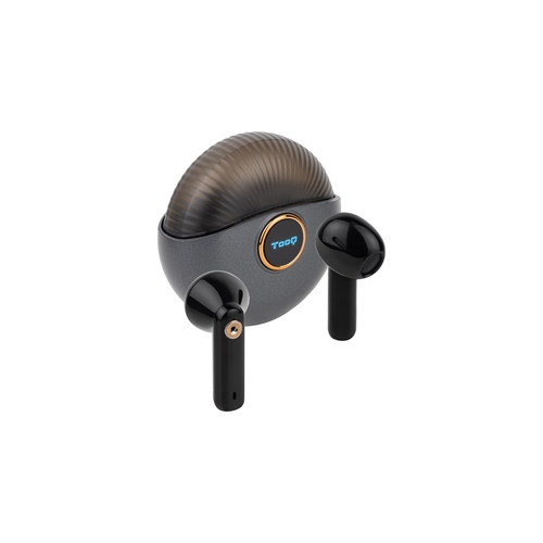 auriculares inalamb + microfono "snail" grises
