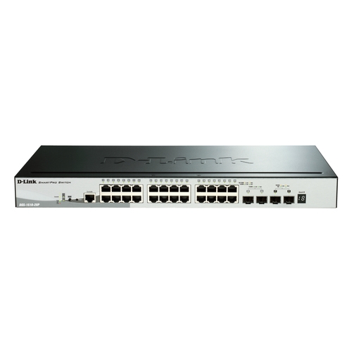 switch semigestionable d link stackable dgs 1510 28p/e 24 giga poe (193w) + 4p 10g sfp+