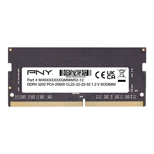 pny ddr4 8gb so dimm de 260 espigas 3200 mhz / pc4 25600 1.2 v cl22