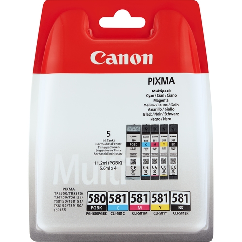 canon cartucho multipack pgi 580/cli 581