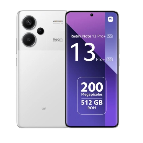 xiaomi smartphone redmi note 13 pro+ 12/512gb 6.67" 5g blanco