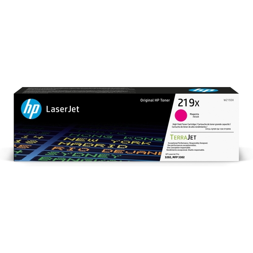 hp 219x high yield magenta original laserjet toner cartridge