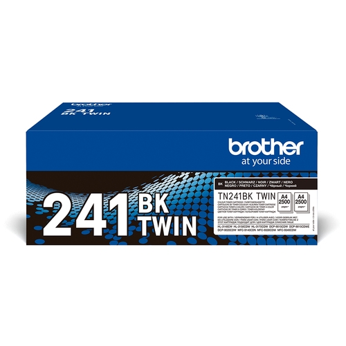 brother pack de 2 cartuchos detoner negro tn241bktwin/tn241bktwin