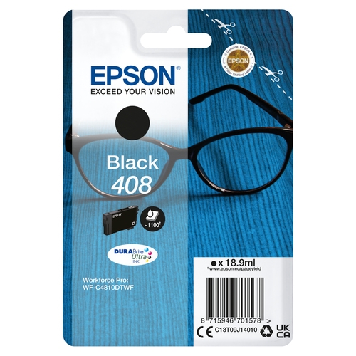 epson tinta negro singlepack 408 durabrite ultra ink