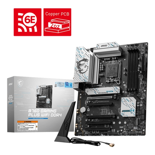 msi placa base b760 gaming plus wifi ddr4 1700