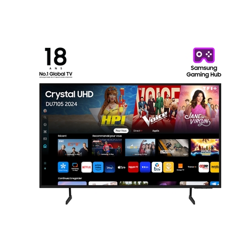 televisor samsung crystal uhd tu85du7105 85"/ ultra hd 4k/ smart tv/ wifi