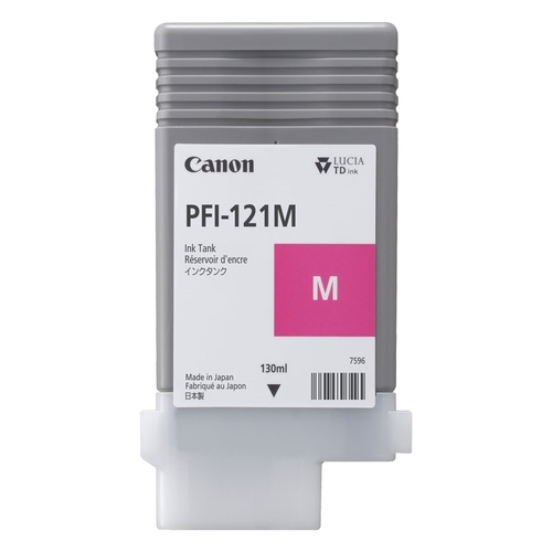 canon tinta gran formato magenta para tm 255,tm 350,tm 355 pfi 121m 130ml