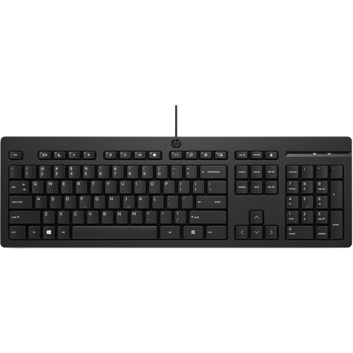 hp 125 wired keyboard spanish