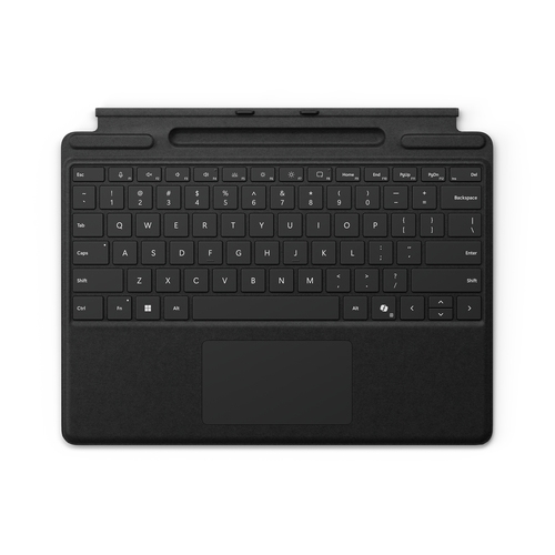 microsoft surface teclado type cover surface pro 10 negro con carga para slim pen (compatibilidad con pro 11ªgen, pro 10, pro 9 y pro 8)
