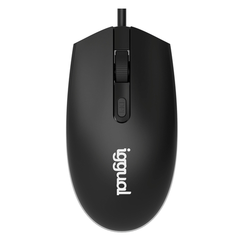 iggual ratón óptico com led 1600dpi negro