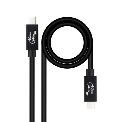 cable usb 4 gen3x2 40gbps 5a/240w, usb c m/m 1 m