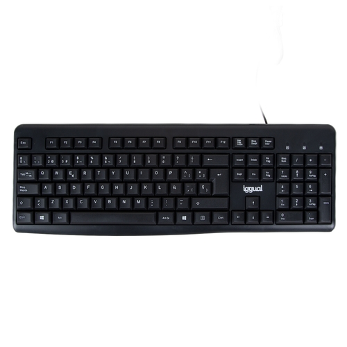 iggual teclado estándar ck basic2 105t negro