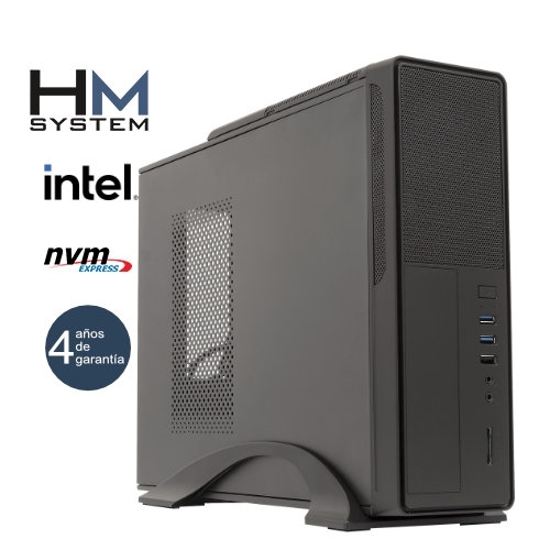 hm system solano c8+ sobremesa sff 12ª gen intel core i5 12400 16gb ddr4 500gb ssd m.2 nvme usb 3.0 4 años garantía 30 días doa