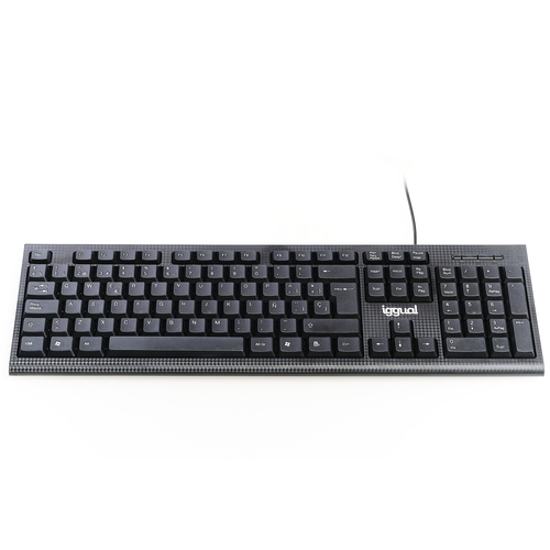 iggual teclado estándar ck business 105t negro