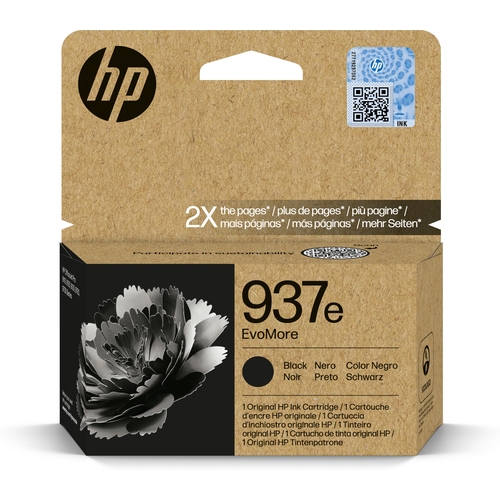 hp 937e negro cartucho de tinta original 4s6w9ne
