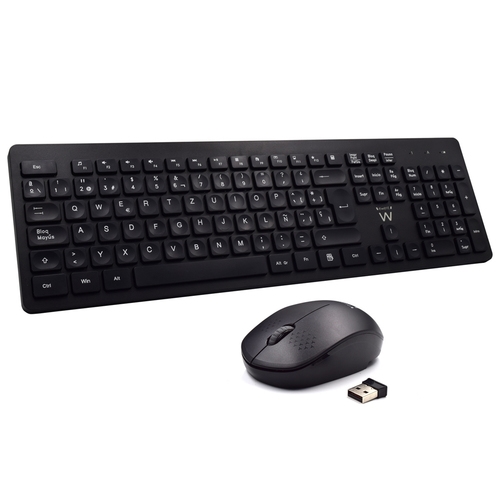 ewent ew3256 teclado rf inal?mbrico qwerty espa?ol negro