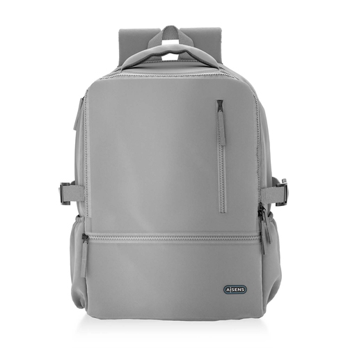 mochila aisens deportiva repelente al agua portatil 15,6" gris