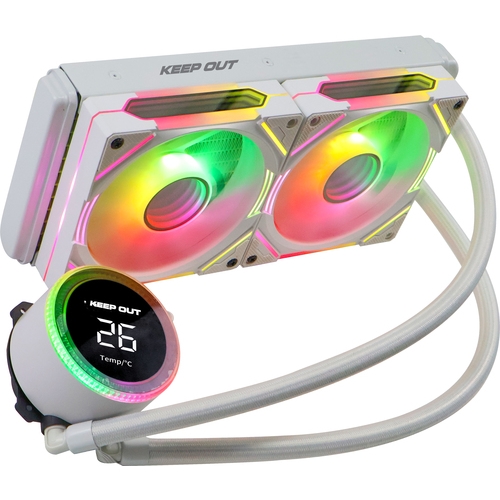 keep out refrigeracion liquida xwc 120 white 120mm