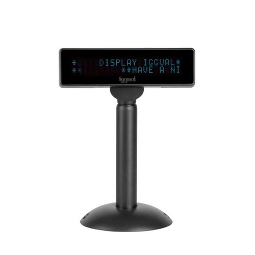 iggual visor tpv regulable usb vfd 7 info display
